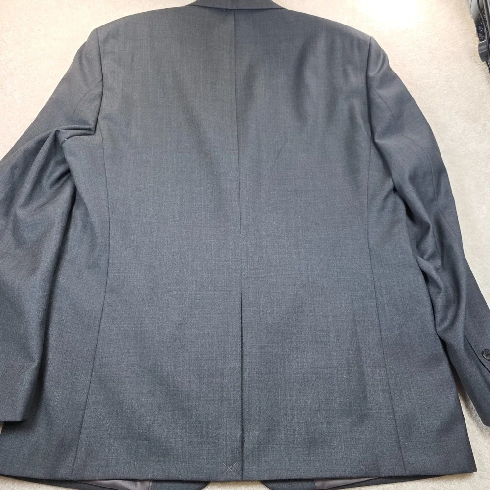 Lauren Ralph Lauren Blazer Mens 42R Gray Notch Lapel Single Breasted Pockets